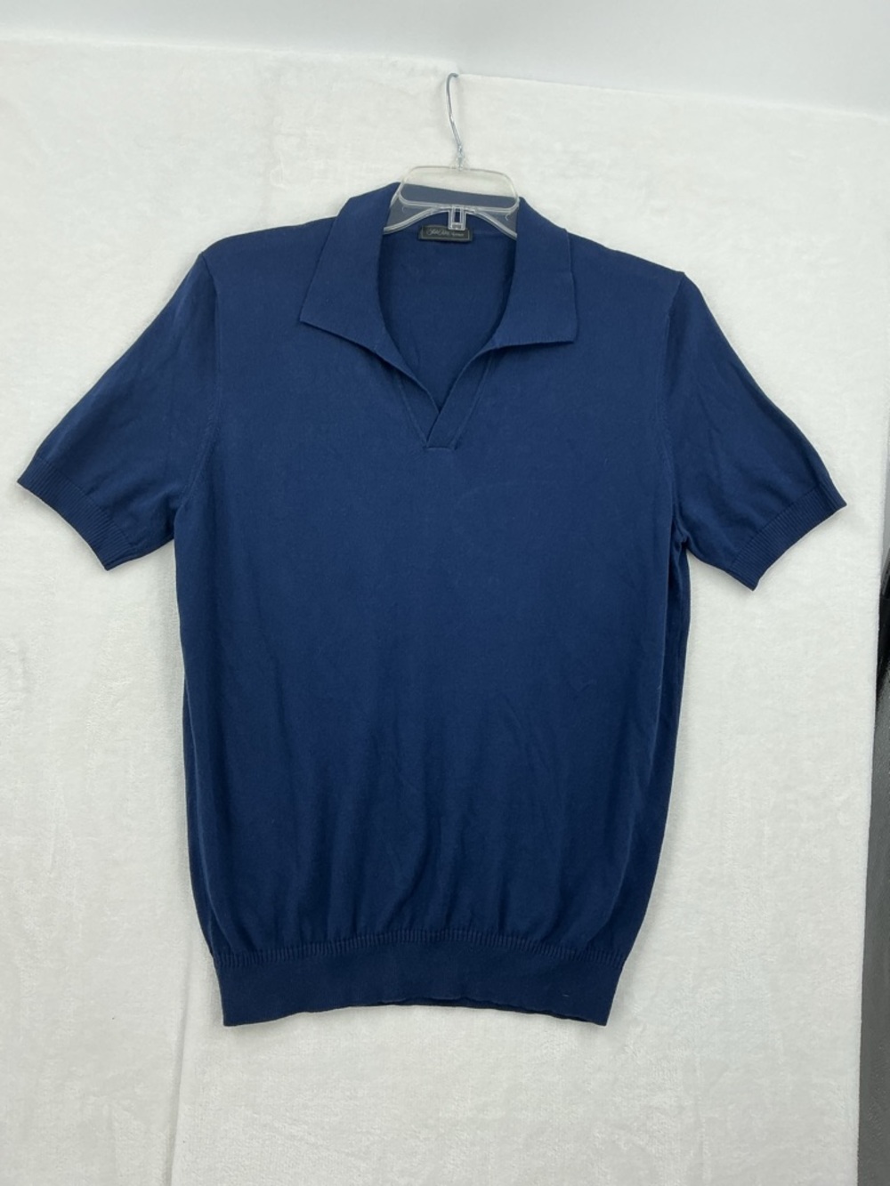 100% cotton Men's Short Sleeve Polo Shirt - blue 753 - Picture 2 of 7